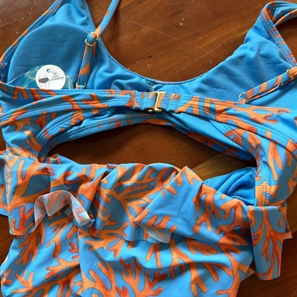 Decree Coral Print monokini